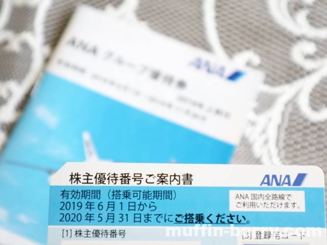ANAホールディングス(9202) 2019年上期分の株主優待券到着！ANA FESTA 